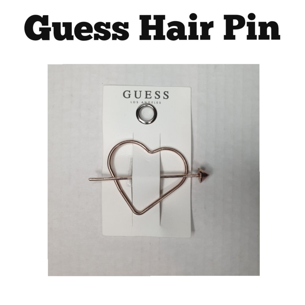 Guess RoseGold Heart Shaped Hair Pin